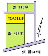 春日部市西親野井、土地の間取り画像です