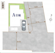 春日部市備後西、新築一戸建ての画像です