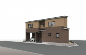 春日部市藤塚、新築一戸建ての画像です