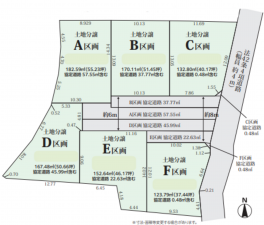 春日部市大衾、土地の間取り画像です