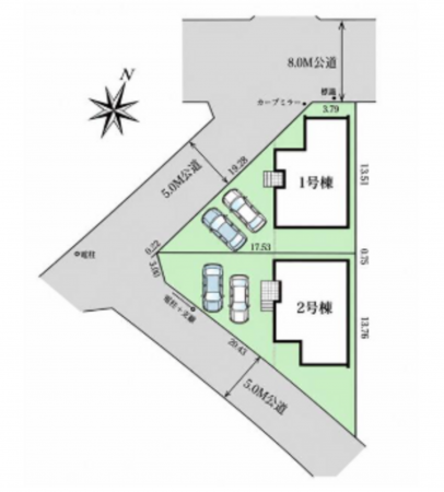 春日部市新宿新田、新築一戸建ての画像です