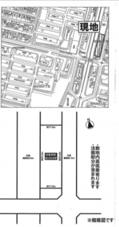 神戸市須磨区白川台、土地の間取り画像です