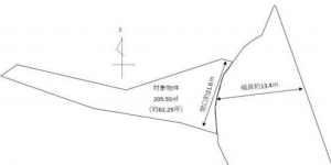 神戸市須磨区白川台、土地の間取り画像です