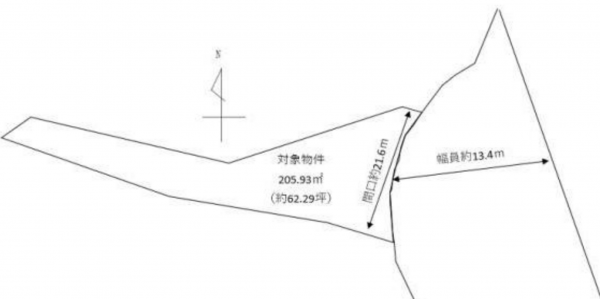 神戸市須磨区白川台、土地の間取り画像です