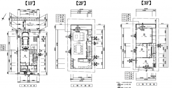 神戸市須磨区行幸町、新築一戸建ての間取り画像です