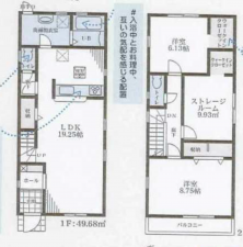 神戸市須磨区北落合、新築一戸建ての間取り画像です