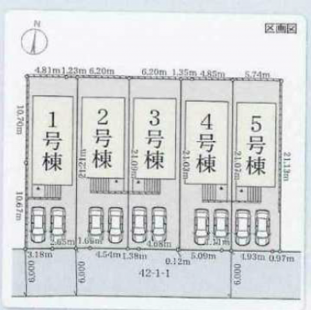 神戸市須磨区北落合、新築一戸建ての間取り画像です