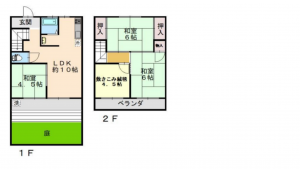 神戸市須磨区高倉台、中古一戸建ての間取り画像です