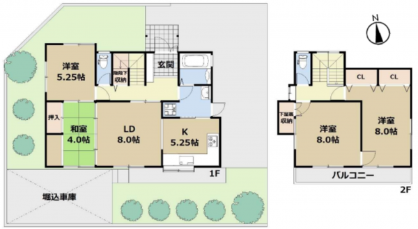 神戸市須磨区友が丘、中古一戸建ての間取り画像です