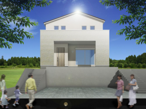 神戸市須磨区白川台、新築一戸建ての外観画像です