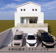 神戸市須磨区白川台、新築一戸建ての外観画像です