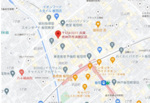 神戸市須磨区前池町、中古マンションの地図画像です