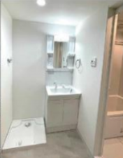 神戸市須磨区車、中古マンションの洗面画像です