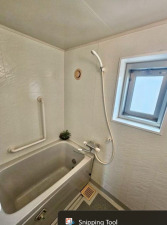 神戸市須磨区神の谷、中古マンションの風呂画像です