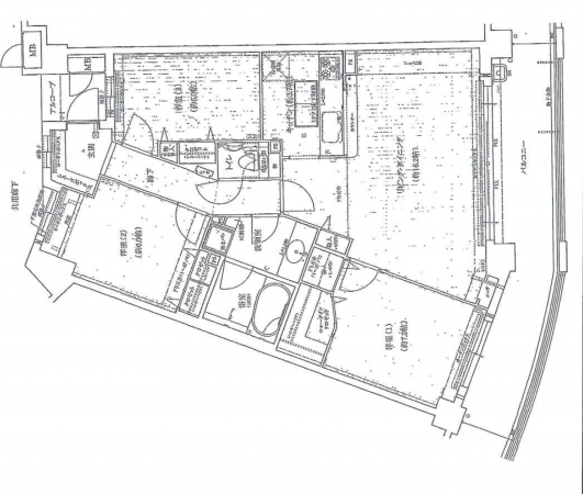 神戸市須磨区横尾、中古マンションの間取り画像です