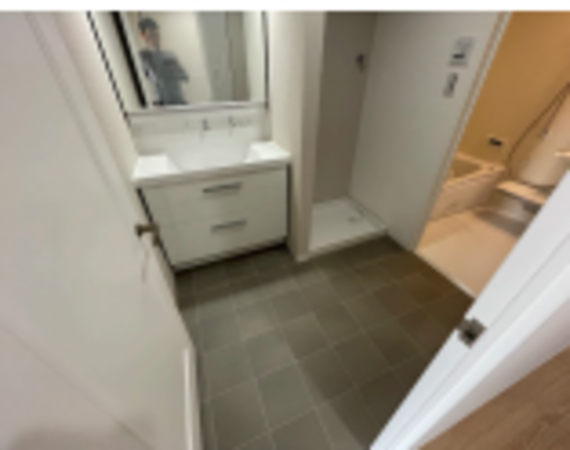 神戸市須磨区北落合、中古マンションの洗面画像です