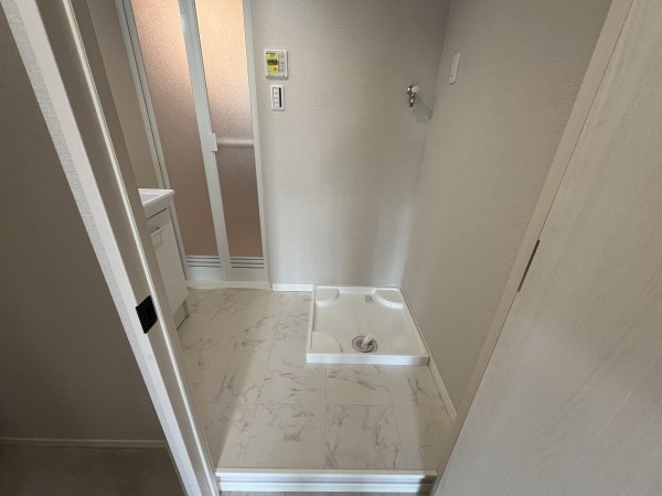 神戸市須磨区神の谷、中古マンションの洗面画像です