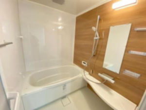 神戸市須磨区妙法寺、中古マンションの風呂画像です