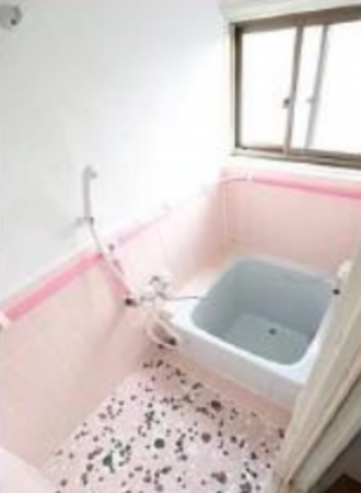 神戸市須磨区妙法寺、収益物件/アパートの風呂画像です