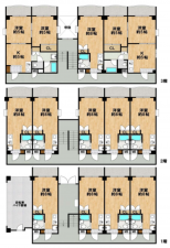 神戸市須磨区白川台、収益物件/マンションの間取り画像です