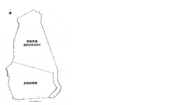 神戸市須磨区車、土地の間取り画像です