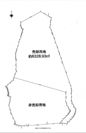 神戸市須磨区車、土地の間取り画像です