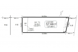 神戸市須磨区養老町、土地の間取り画像です