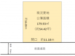 神戸市須磨区高倉台、土地の間取り画像です