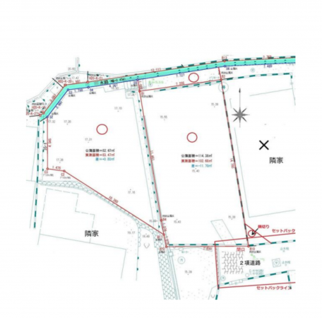 神戸市須磨区千守町、土地の間取り画像です