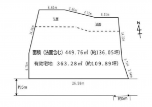 神戸市須磨区北落合、土地の間取り画像です