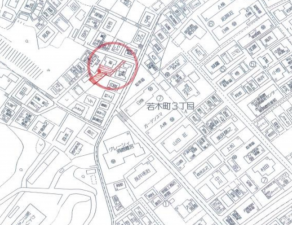 神戸市須磨区上細沢町、土地の地図画像です