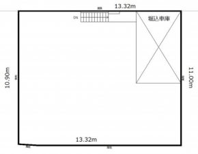 神戸市須磨区妙法寺、土地の間取り画像です