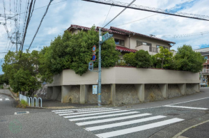 神戸市須磨区東落合、土地の前面道路を含む現地写真画像です