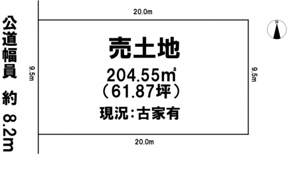 神戸市須磨区北落合、土地の間取り画像です