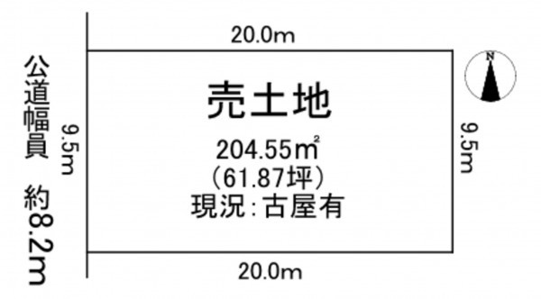 神戸市須磨区北落合、土地の間取り画像です