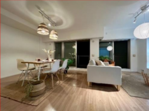 神戸市須磨区潮見台町、中古マンションの居間画像です