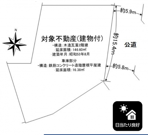 神戸市須磨区緑が丘、土地の間取り画像です