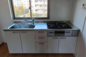 神戸市須磨区高倉台、中古マンションのキッチン画像です