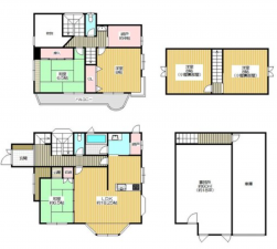 神戸市須磨区北落合、中古一戸建ての間取り画像です