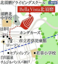 神戸市須磨区車、土地の地図画像です