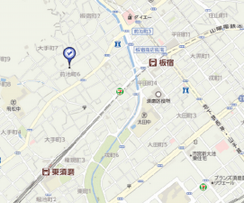 神戸市須磨区大手町、土地の地図画像です