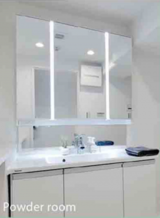 神戸市須磨区竜が台、中古マンションの洗面画像です