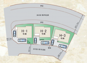神戸市須磨区白川、新築一戸建ての地図画像です