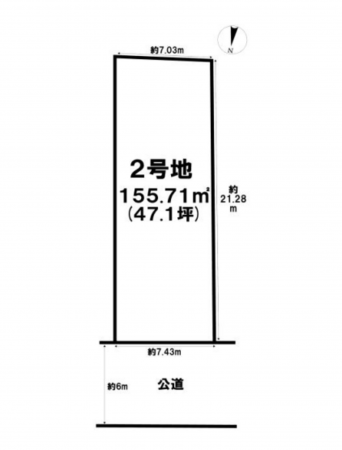 神戸市須磨区北落合、土地の間取り画像です