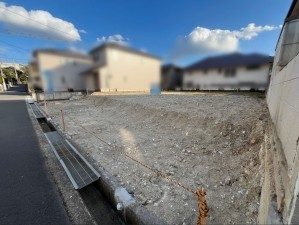 神戸市須磨区北落合、土地の前面道路を含む現地写真画像です