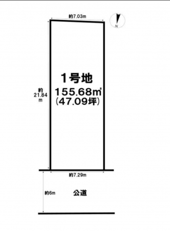 神戸市須磨区北落合、土地の間取り画像です