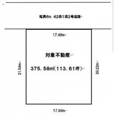 神戸市須磨区高倉町、土地の間取り画像です