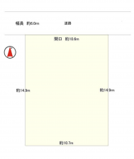 神戸市須磨区東白川台、土地の間取り画像です