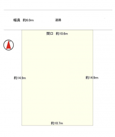 神戸市須磨区東白川台、土地の間取り画像です