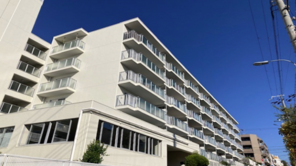 神戸市須磨区白川台、中古マンションの外観画像です